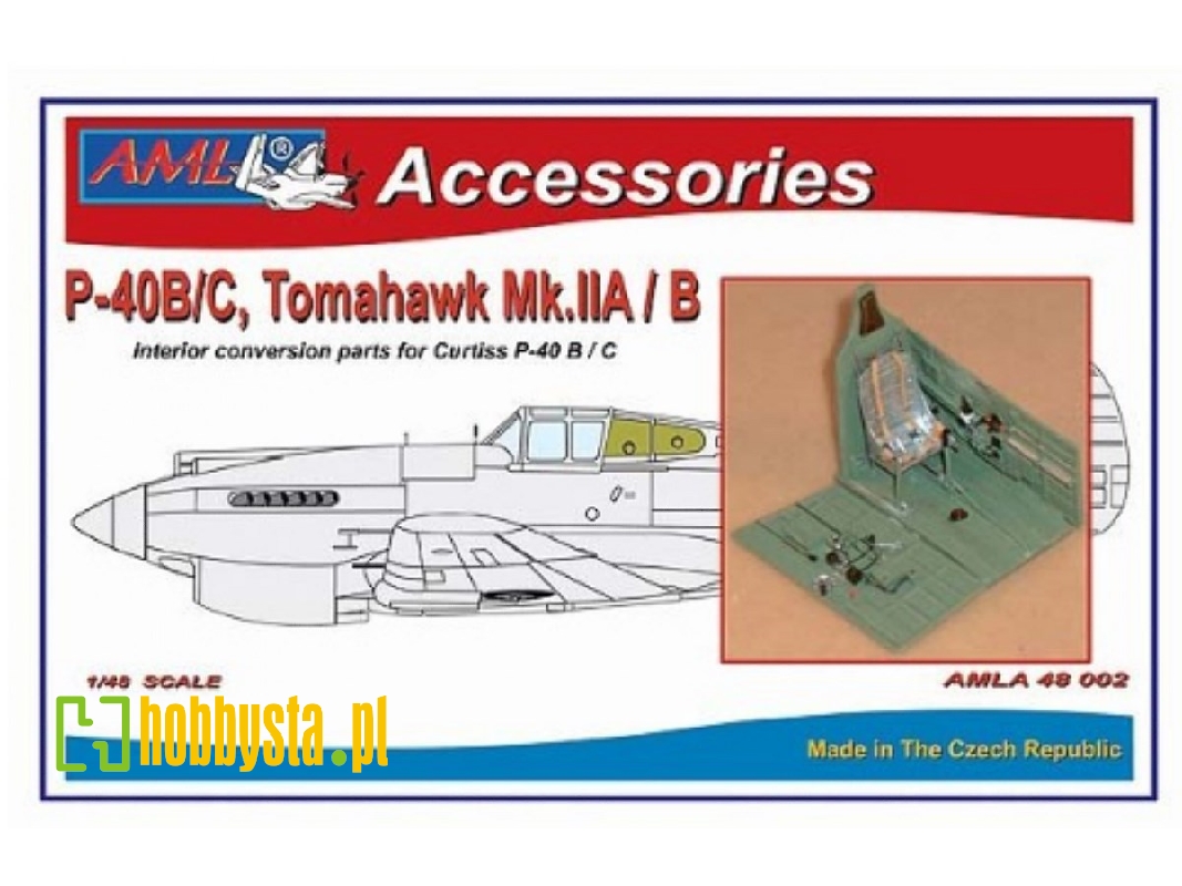 Curtiss P-40 B/C & Tomahawk Mk.Ii A/B - Interior Conversion Set (For Trumpeter And Academy Kits) - zdjęcie 1