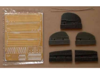 Curtiss-hawk P-36/H-75a - Separate Control Surfaces And Etched Detail Set (For Academy And Hobbycraft Kits) - zdjęcie 2