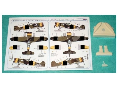 Fokker D.Xxi - Finnish Decal With Resin Skis Conversion Set - zdjęcie 2