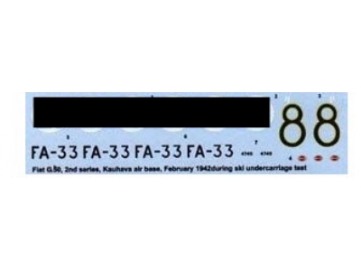 Fiat G.50bis - Finnish Decal With Resin Parts Conversion Set - zdjęcie 2