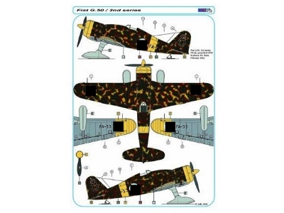 Fiat G.50bis - Finnish Decal With Resin Parts Conversion Set - zdjęcie 4