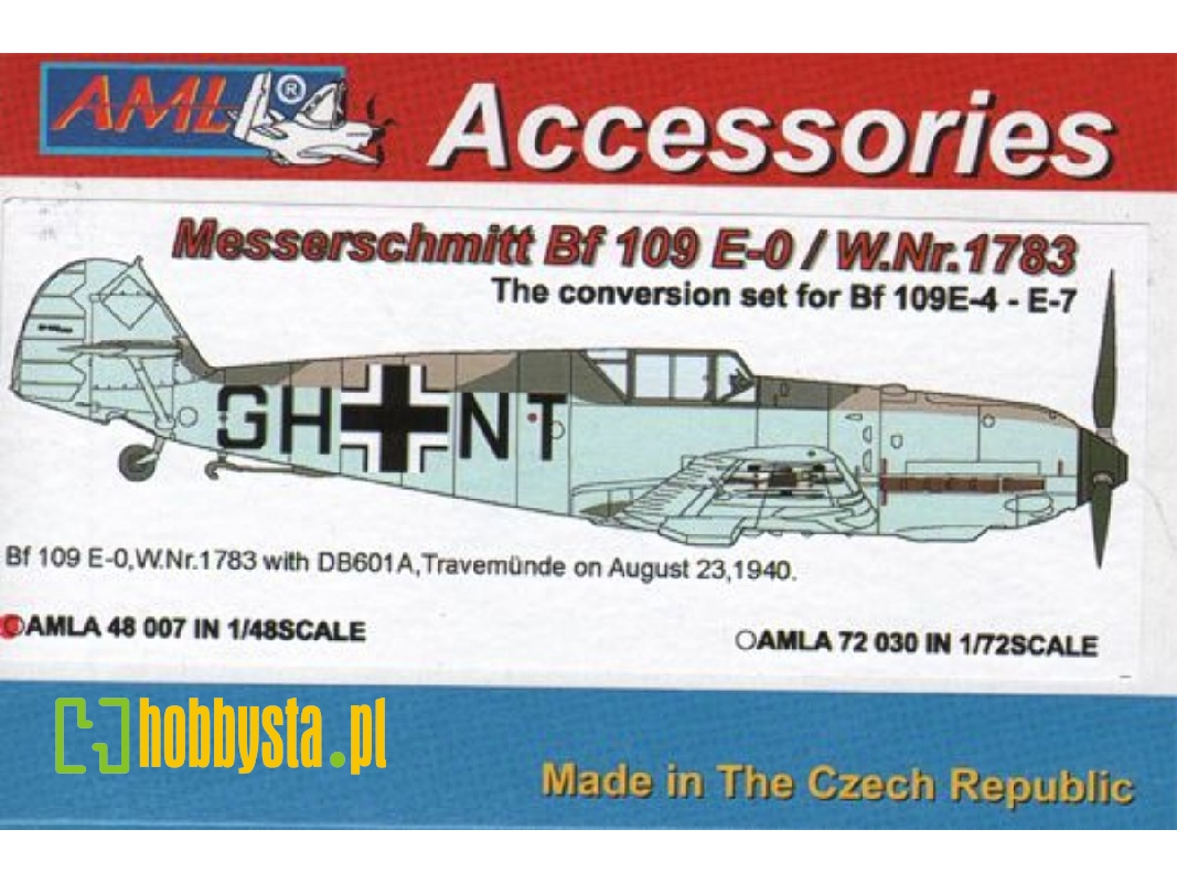 Messerschmitt Bf-109 E-0 / W.Nr.1783 - Conversion Set For Bf-109e-4 / E-7 Eduard And Tamiya Kits - zdjęcie 1