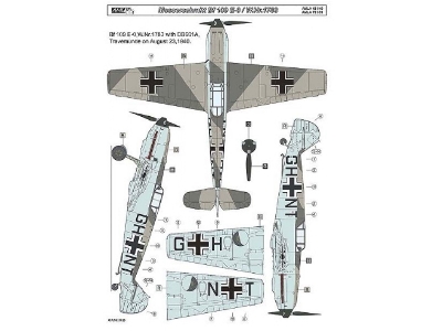 Messerschmitt Bf-109 E-0 / W.Nr.1783 - Conversion Set For Bf-109e-4 / E-7 Eduard And Tamiya Kits - zdjęcie 2