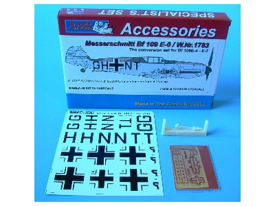 Messerschmitt Bf-109 E-0 / W.Nr.1783 - Conversion Set For Bf-109e-4 / E-7 Eduard And Tamiya Kits - zdjęcie 3