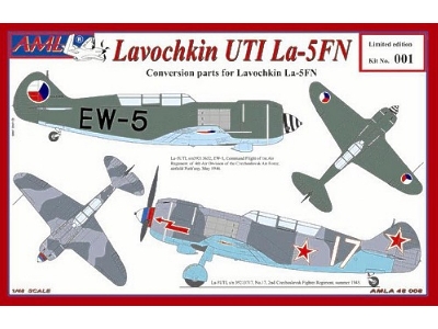 Lavochkin La-5fn Uti - Decals, Resin, Pe Parts Conversion Set (For Kovozavody Prostejov And Zvezda Kits) - zdjęcie 1