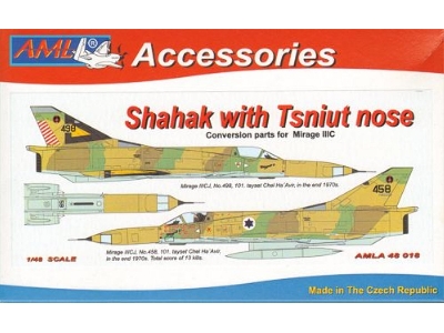 Dassault Mirage Iii C - Shahak With Tzniut Nose Conversion Set (For Eduard Kits) - zdjęcie 1