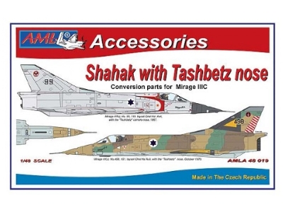 Dassault Mirage Iii C - Shahak With Tashbetz Nose Conversion Set (For Eduard Kits) - zdjęcie 1