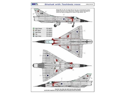 Dassault Mirage Iii C - Shahak With Tashbetz Nose Conversion Set (For Eduard Kits) - zdjęcie 3