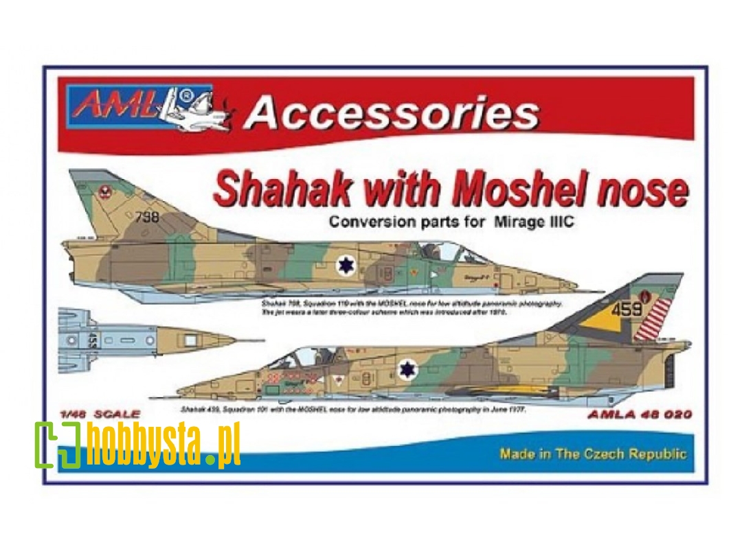 Dassault Mirage Iii C - Shahak With Moshel Nose Conversion Set (For Eduard Kits) - zdjęcie 1 Dassault Mirage Iii C - Shahak With Moshel Nose Conversion Set (For Eduard Kits) - zdjęcie 1