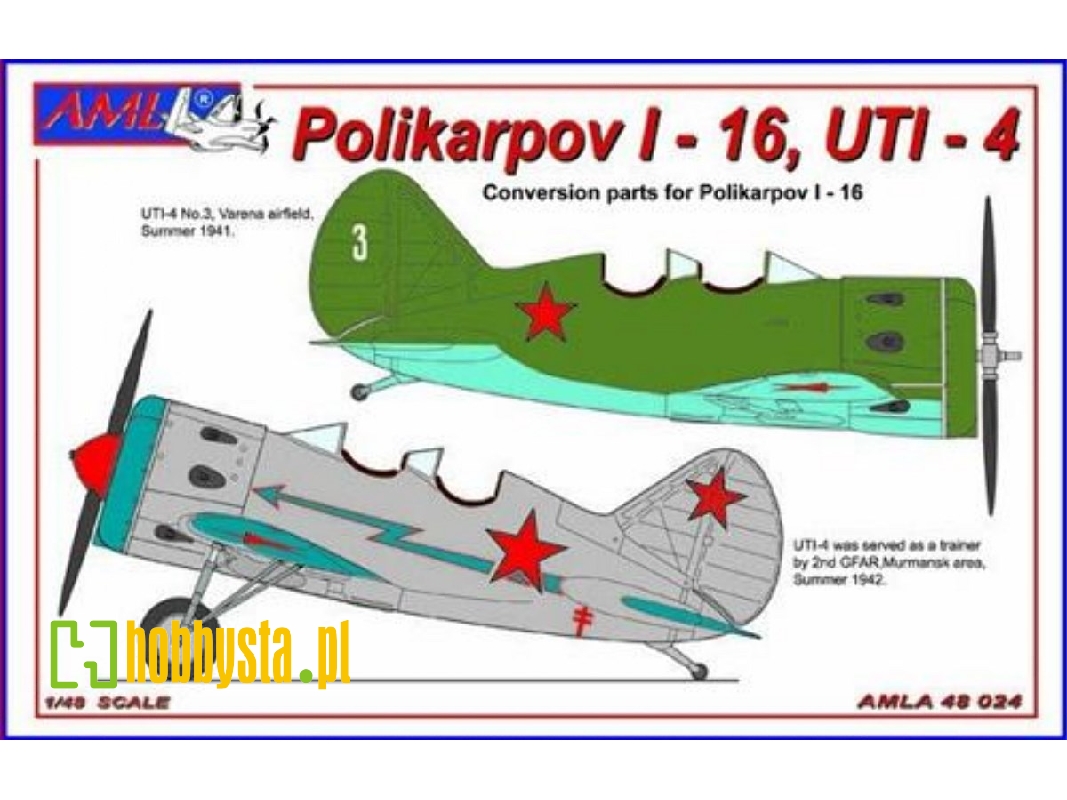 Polikarpov I-16 Uti-4 - Conversion Set (Designed To Be Used With Eduard Kits) - zdjęcie 1