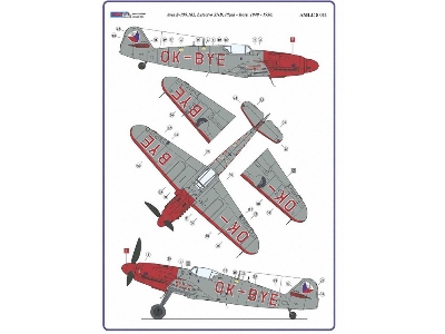 Avia S-199 (Jv-1, Ok-bye) - Conversion Set (Designed To Be Used With Academy And Hobbycraft Kits) - zdjęcie 6