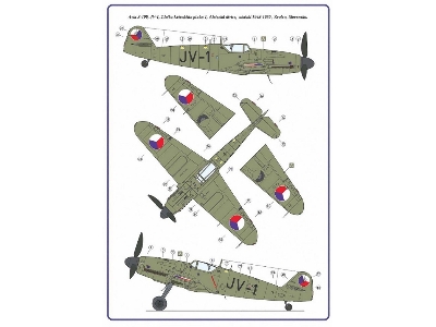 Avia S-199 (Jv-1, Ok-bye) - Conversion Set (Designed To Be Used With Academy And Hobbycraft Kits) - zdjęcie 7