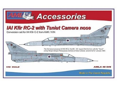 Iai Kfir Rc-2 With Tsniut Camera Nose Conversion Set (Designed To Be Used With Amk And Kinetic Models Kits) - zdjęcie 2