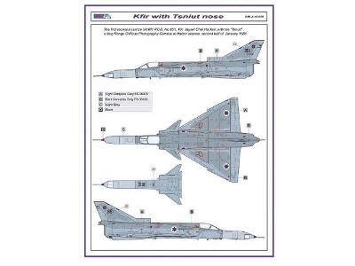Iai Kfir Rc-2 With Tsniut Camera Nose Conversion Set (Designed To Be Used With Amk And Kinetic Models Kits) - zdjęcie 5