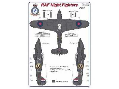 Raf Night Fighters - Hurricane Mk.I & Defiant Mk.I Conversion Set (For Airfix / Revell / Hasegawa Kits) - zdjęcie 4