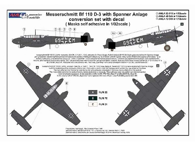 Messerschmitt Bf-110d-2 With Spaner Anlage Conversion Set - zdjęcie 2