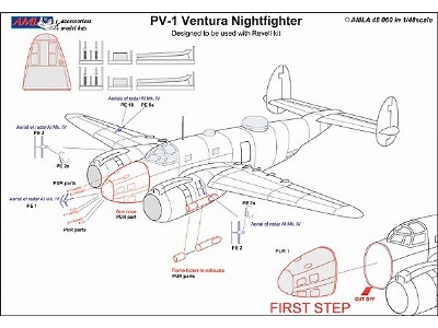 Lockheed Pv-1 Ventura - Nightfighter Conversion Set (For Revell Kits) - zdjęcie 4