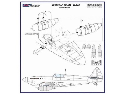 Supermarine Spitfire Mk.Ixe With Germany Fuels - Czech Af (For Eduard Kits) - zdjęcie 5