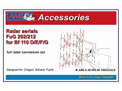 Fug 202/212 Radar Aerials For The Messerschmitt Bf-110 D/E/F/G With Etched Parts (Designed To Be Used With Dragon, Eduard And Fu