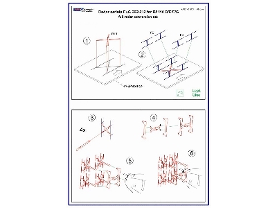 Fug 202/212 Radar Aerials For The Messerschmitt Bf-110 D/E/F/G With Etched Parts (Designed To Be Used With Dragon, Eduard And Fu