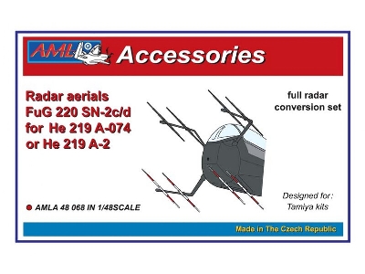 Fug 220 Sn-2c/D Radar Aerials For The Heinkel He-219 A-074 / A-2 (Designed To Be Used With Tamiya Kits) - zdjęcie 1
