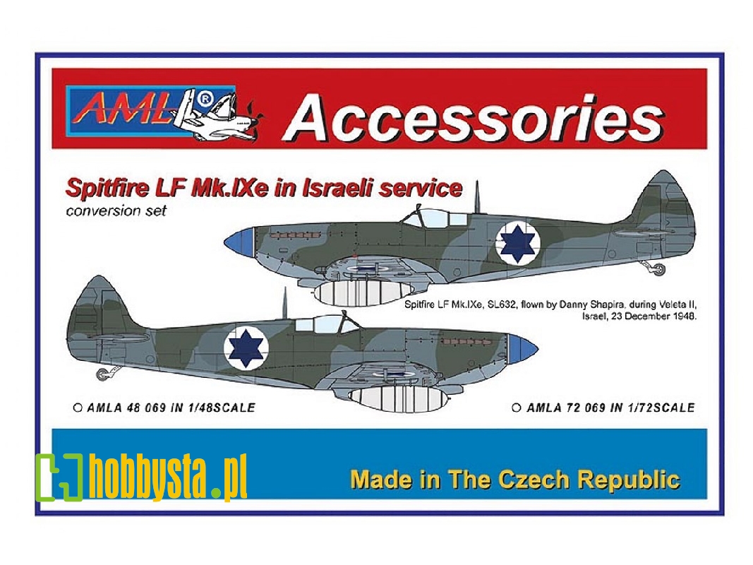 Supermarine Spitfire Lf Mk.Ixe With German Fuel Tanks In Israeli Af Service Conversion Set - zdjęcie 1