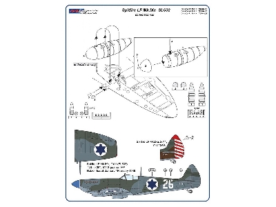 Supermarine Spitfire Lf Mk.Ixe With German Fuel Tanks In Israeli Af Service Conversion Set - zdjęcie 5