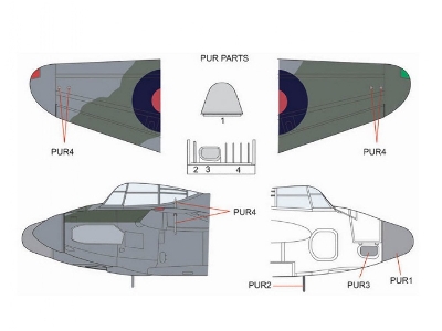 Mosquito Nf Mk.Xii / Mk.Xiii With A.I. Mk.Viii Radar Nose For Tamiya Mosquito F Mk.Ii And Mk.V - zdjęcie 3