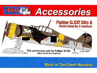 Fokker D.Xxi Finnish Decal With Resin Parts - zdjęcie 1