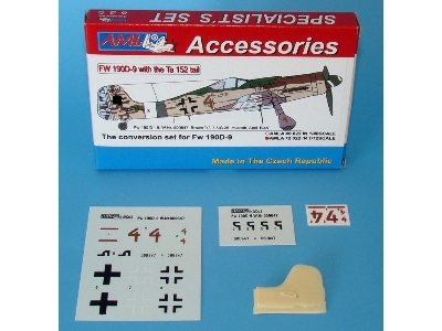 Focke-wulf Fw-190 D-9 With The Ta-152 Tail (Pur Parts + Decals) (Designed To Be Used With Academy And Tamiya Kits) - zdjęcie 2