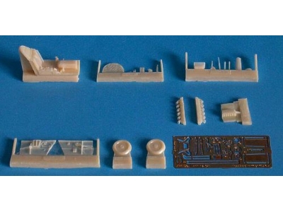 Messerschmitt Bf-109 K-4 - Conversion Set Cockpit, Wheels And Doors (For Heller Kits) - zdjęcie 1