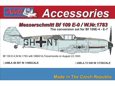 Messerschmitt Bf-109 E-0 / W.Nr.1783 - Conversion Set For Tamiya's Bf-109 E-4 - E-7 - zdjęcie 1