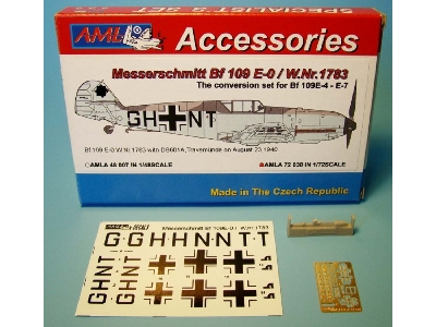 Messerschmitt Bf-109 E-0 / W.Nr.1783 - Conversion Set For Tamiya's Bf-109 E-4 - E-7 - zdjęcie 3