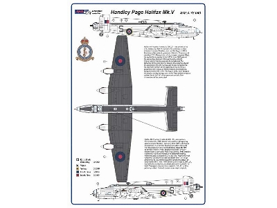Handley-page Halifax B Mk.V Decals And Conversion Set (For Revell Kits) - zdjęcie 6