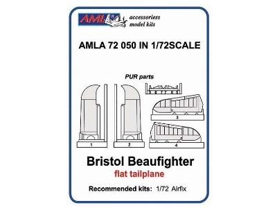 Bristol Beaufighter - Flat Tailplane / Stabiliser (Designed To Be Used With Airfix Kits) - zdjęcie 1