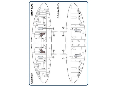 Supermarine Spitfire Mk.Vb/C - Conversion Set (Designed To Be Used With Airfix Kits) - zdjęcie 4