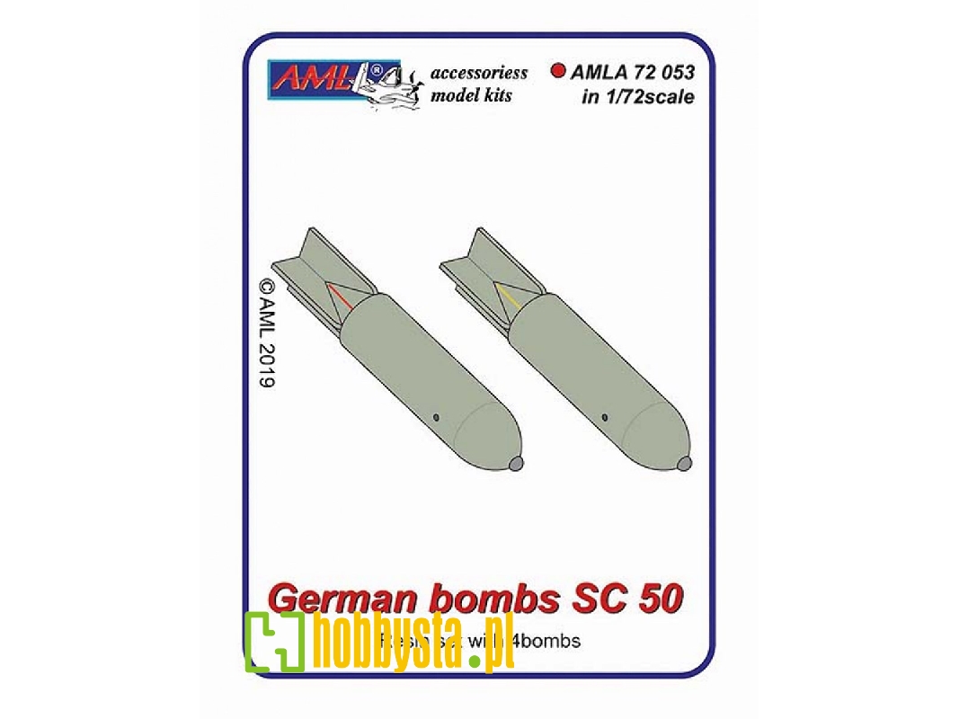 German Bombs Sc-50 (4 Pcs) - zdjęcie 1