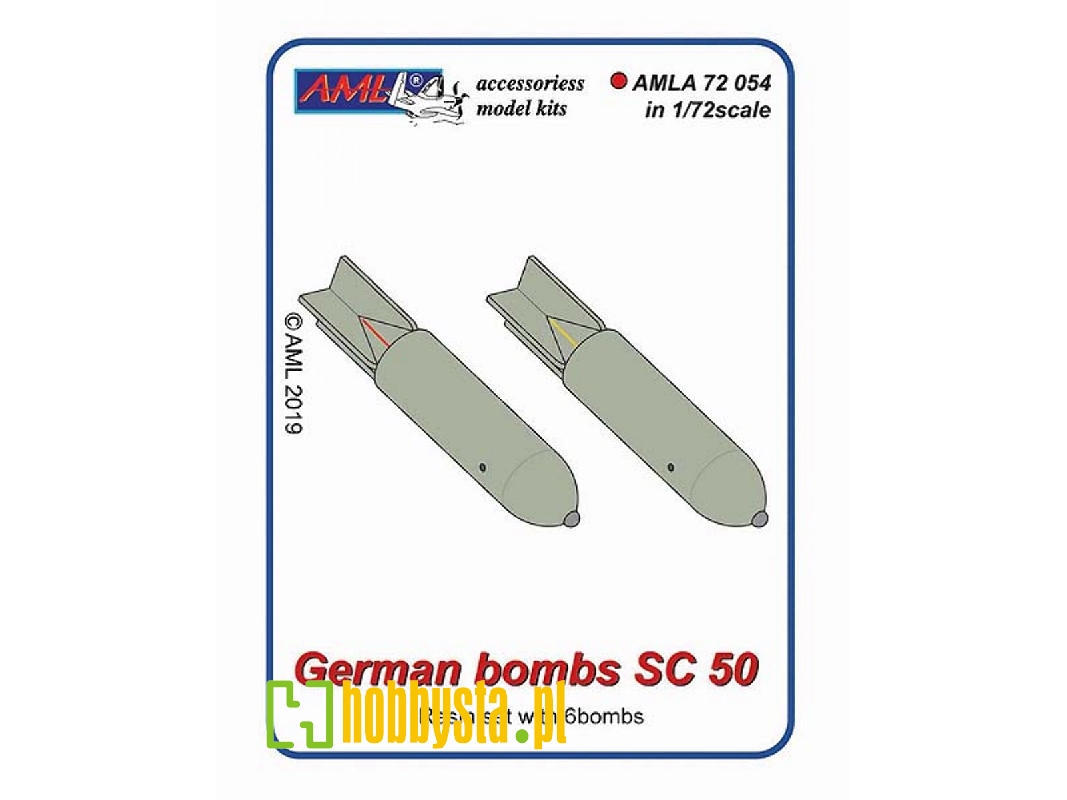 German Bombs Sc-50 (6 Pcs) - zdjęcie 1 German Bombs Sc-50 (6 Pcs) - zdjęcie 1