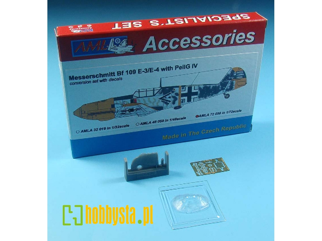 Messerschmitt Bf-109 E-3 / E-4 Peilg Iv - Resin / Etched Parts And Decals Conversion Set - zdjęcie 1 Messerschmitt Bf-109 E-3 / E-4 Peilg Iv - Resin / Etched Parts And Decals Conversion Set - zdjęcie 1