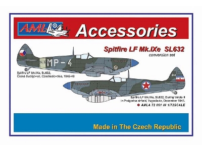 Supermarine Spitfire Lf Mk.Ixe German Fuel Tanks In Czech Af Service (For Eduard Kits) - zdjęcie 1