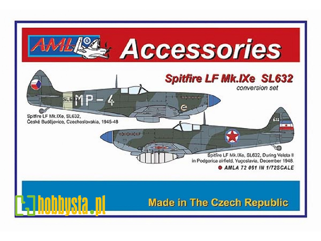 Supermarine Spitfire Lf Mk.Ixe German Fuel Tanks In Czech Af Service (For Eduard Kits) - zdjęcie 1 Supermarine Spitfire Lf Mk.Ixe German Fuel Tanks In Czech Af Service (For Eduard Kits) - zdjęcie 1