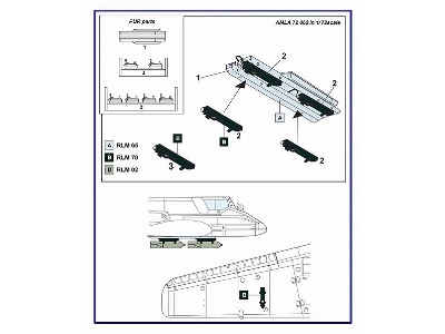 Henschel Hs-129 B-1/R4 - Bomb Racks (Designed To Be Used With Airfix, Bilek And Italeri Kits) - zdjęcie 2