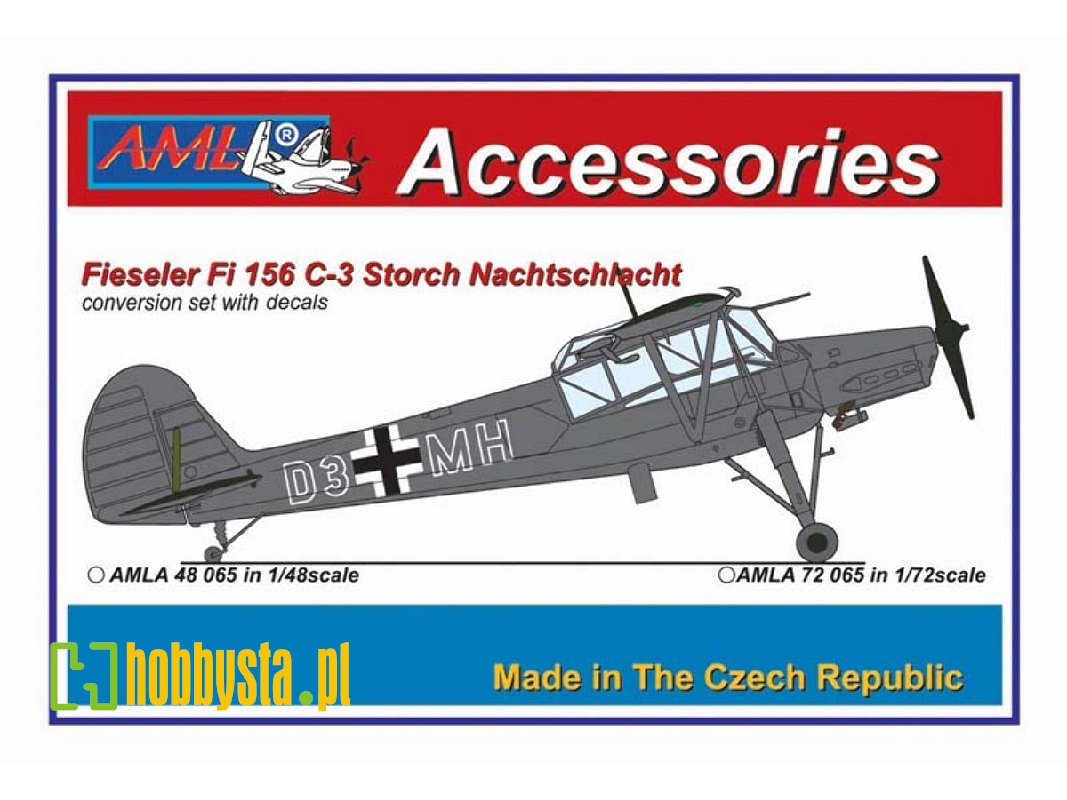 Fieseler Fi-156 C-3 Nachtschlacht Conversion Set (For Academy, Airfix, Heller And Smer Kits) - zdjęcie 1 Fieseler Fi-156 C-3 Nachtschlacht Conversion Set (For Academy, Airfix, Heller And Smer Kits) - zdjęcie 1