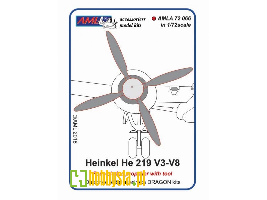 Heinkel He-219 V3-v8 - Four Bladed Propeller With Tool (Designed To Be Used With Dragon Kits) - zdjęcie 1 Heinkel He-219 V3-v8 - Four Bladed Propeller With Tool (Designed To Be Used With Dragon Kits) - zdjęcie 1