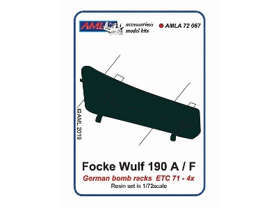 Focke-wulf Fw-190 A/F - Etc 71 Bomb Racks - zdjęcie 2