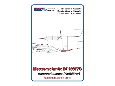Messerschmitt Bf-109 F/G Reconnaissance Conversion Set (For Az Model And Eduard Kits) - zdjęcie 2