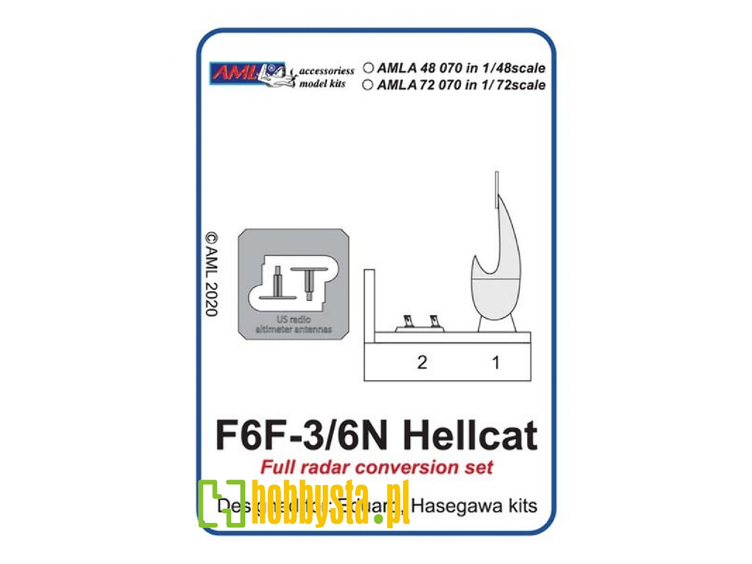Full Radar Conversion Set For Grumman F6f-3/6n Hellcat (Designed To Be Used With Eduard Kits And Hasegawa Kits) - zdjęcie 1 Full Radar Conversion Set For Grumman F6f-3/6n Hellcat (Designed To Be Used With Eduard Kits And Hasegawa Kits) - zdjęcie 1