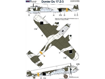 Dornier Do-17 Z-3 Reconnaissance In Finnish Air Force Conversion Set (Designed To Be Used With Airfix And Icm Kits) - zdjęcie 3