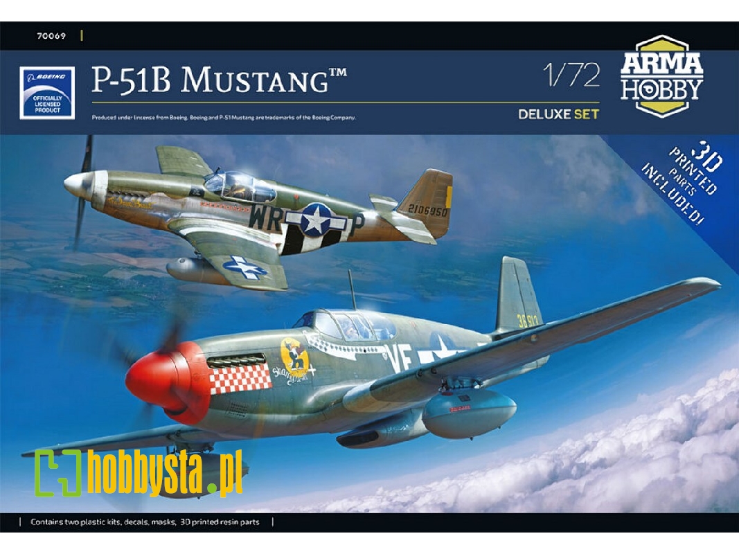 P-51 B Mustang Deluxe Set - zdjęcie 1 P-51 B Mustang Deluxe Set - zdjęcie 1