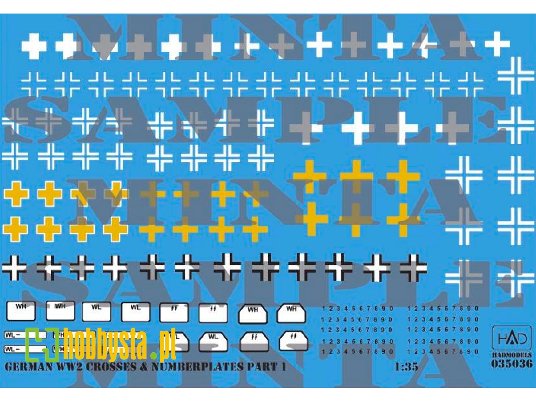 German Ww 2 Crosses Part 1 With Number Plates - zdjęcie 1 German Ww 2 Crosses Part 1 With Number Plates - zdjęcie 1